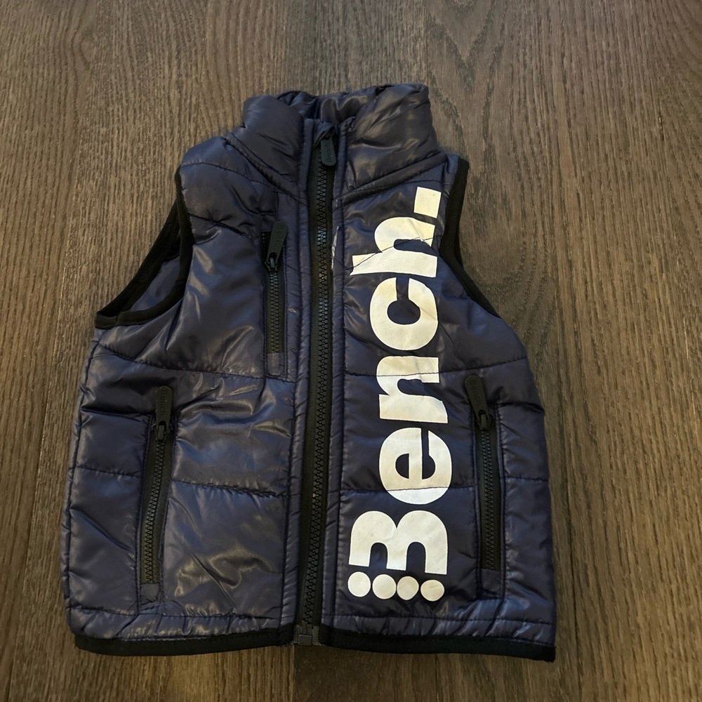 Bench Kids 12-18 months Blue Puffer Vest